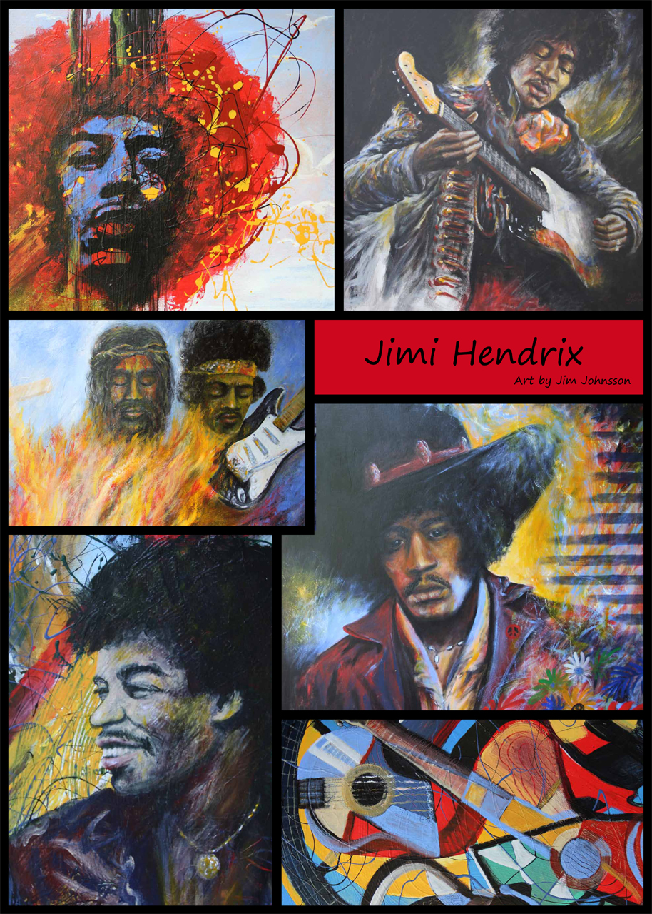Nr 03. Affisch/Poster med Jimi Hendrix