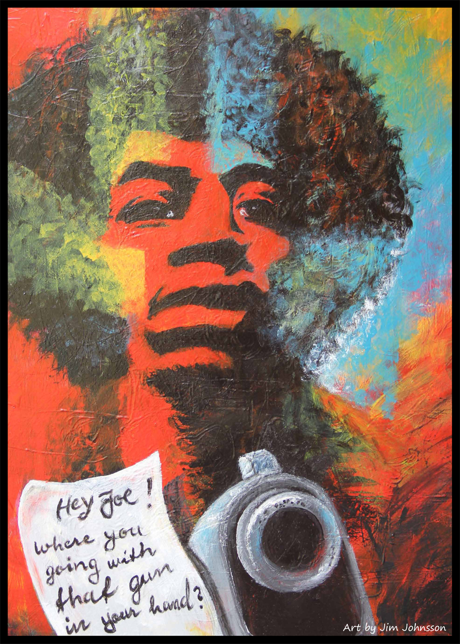 Nr 01. Affisch/Poster med Jimi Hendrix