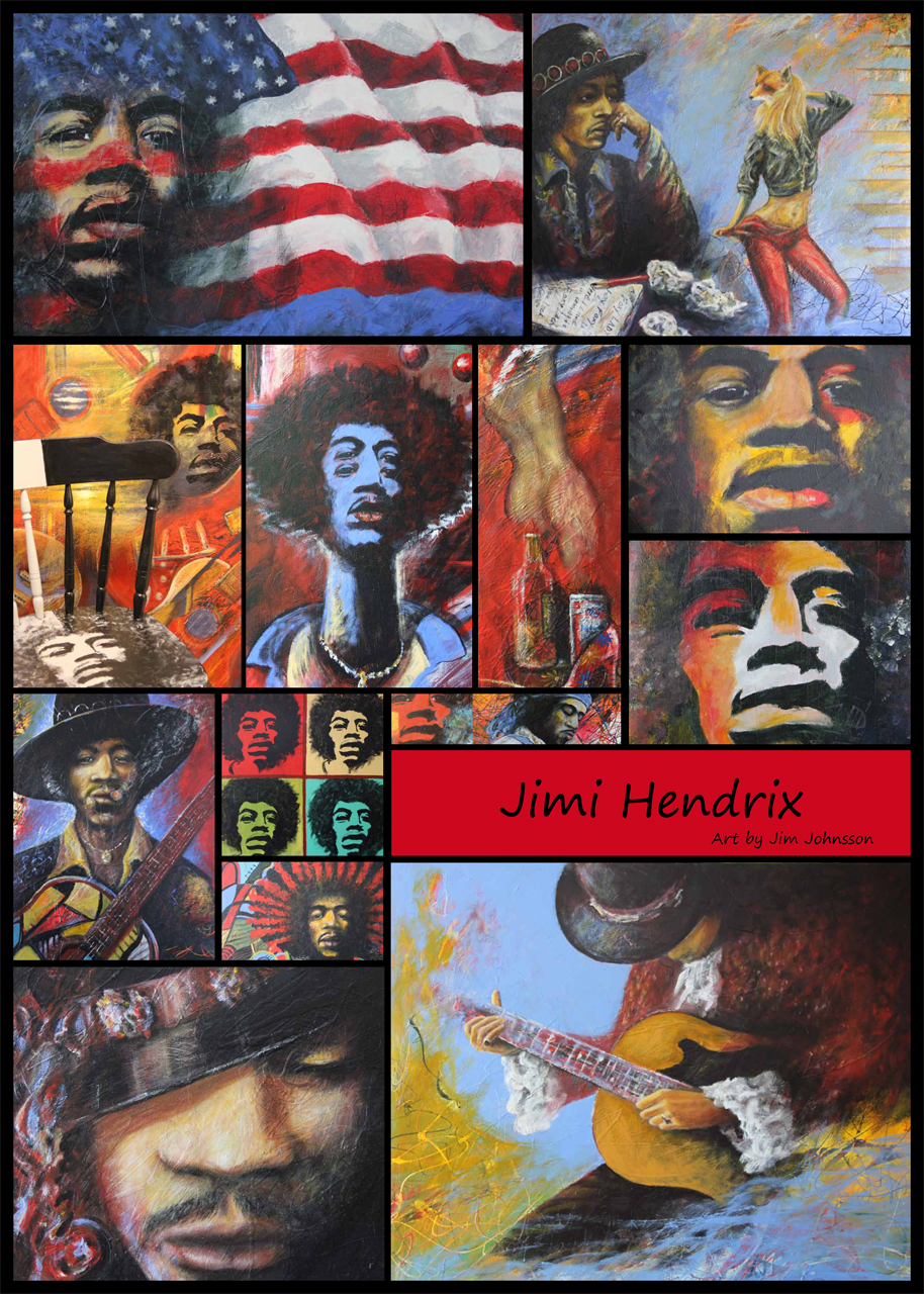 Nr 04. Affisch/Poster med Jimi Hendrix